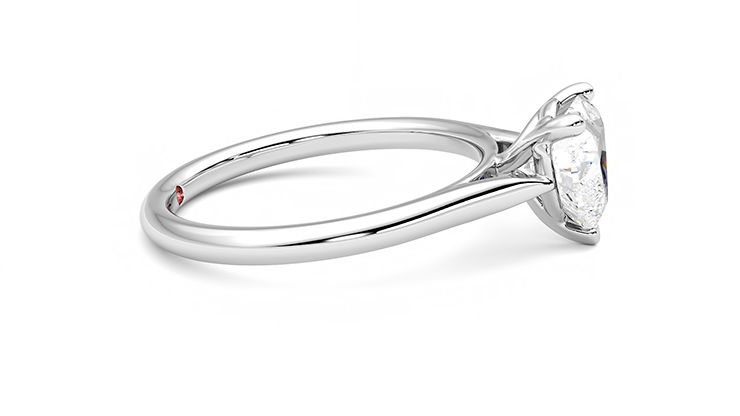 Taylor & Hart Hope Heart Engagement Ring 360 degree image 9