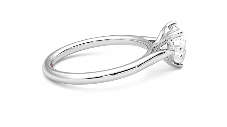 Taylor & Hart Hope Heart Engagement Ring 360 degree image 10