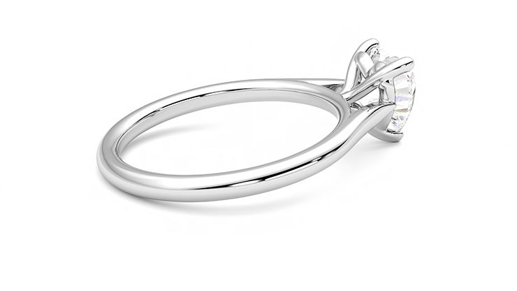 Taylor & Hart Hope Heart Engagement Ring 360 degree image 11