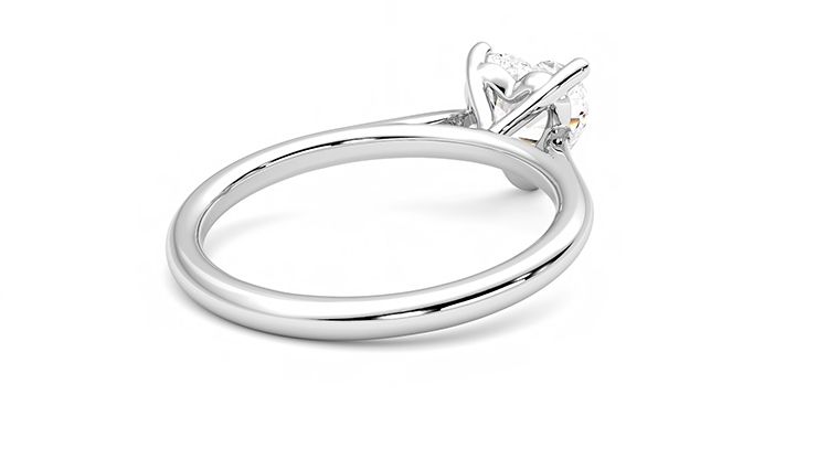 Taylor & Hart Hope Heart Engagement Ring 360 degree image 13