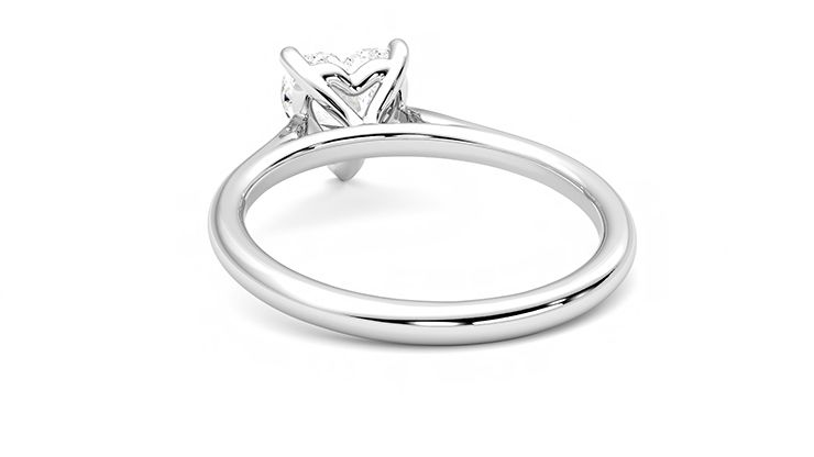 Taylor & Hart Hope Heart Engagement Ring 360 degree image 16