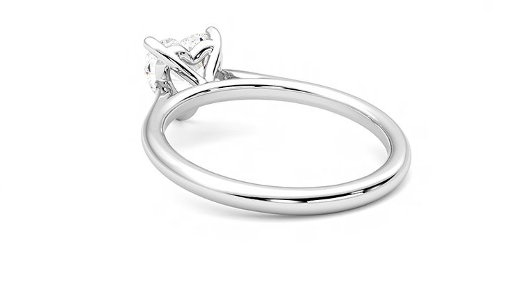 Taylor & Hart Hope Heart Engagement Ring 360 degree image 17
