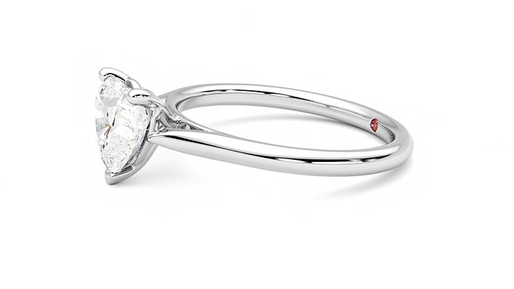 Taylor & Hart Hope Heart Engagement Ring 360 degree image 22