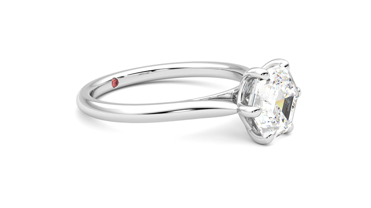 Taylor & Hart Hope Hexagonal Engagement Ring 360 degree image 7