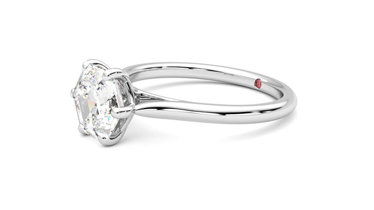 Taylor & Hart Hope Hexagonal Engagement Ring 360 degree image 23