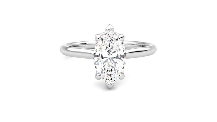 Taylor & Hart Hope Marquise Engagement Ring 360 degree image 1