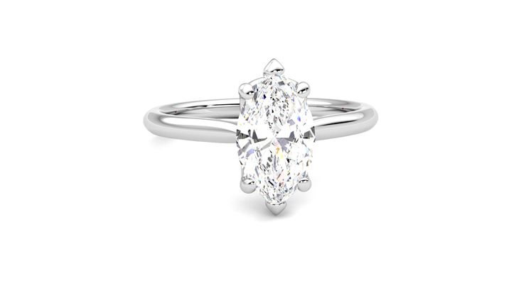 Taylor & Hart Hope Marquise Engagement Ring 360 degree image 2
