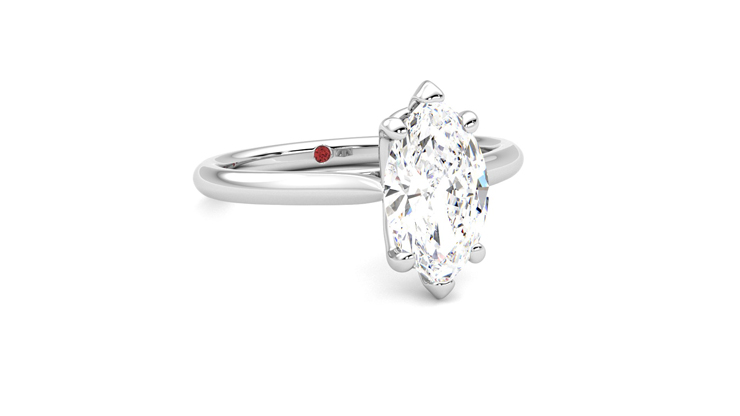 Taylor & Hart Hope Marquise Engagement Ring 360 degree image 4