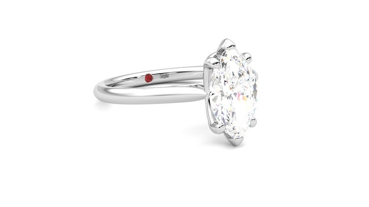 Taylor & Hart Hope Marquise Engagement Ring 360 degree image 5