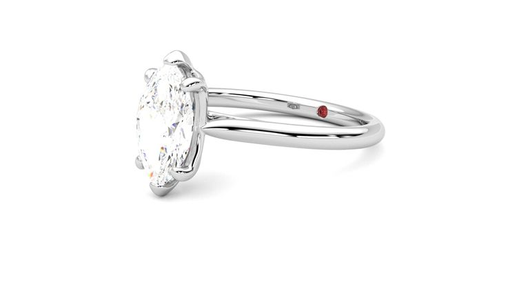 Taylor & Hart Hope Marquise Engagement Ring 360 degree image 24