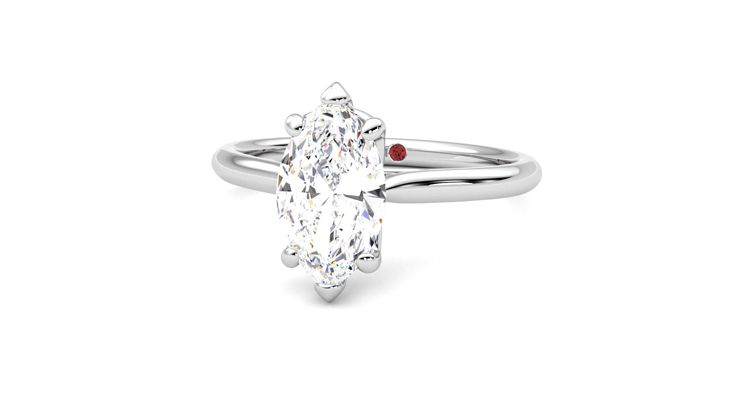 Taylor & Hart Hope Marquise Engagement Ring 360 degree image 27