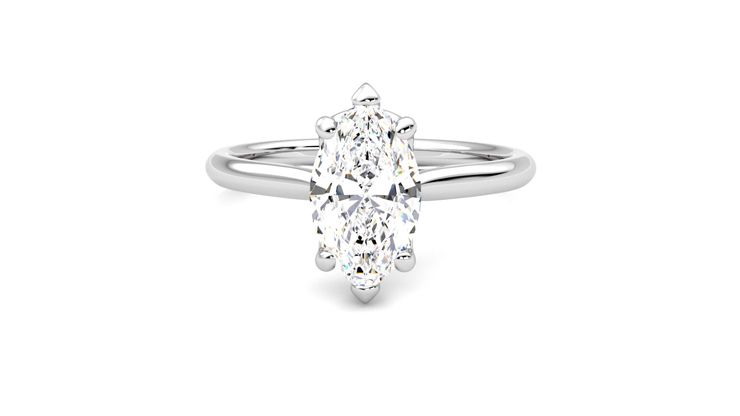 Taylor & Hart Hope Marquise Engagement Ring 360 degree image 29