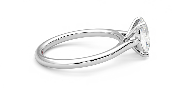 Taylor & Hart Hope Oval Engagement Ring 360 degree image 10