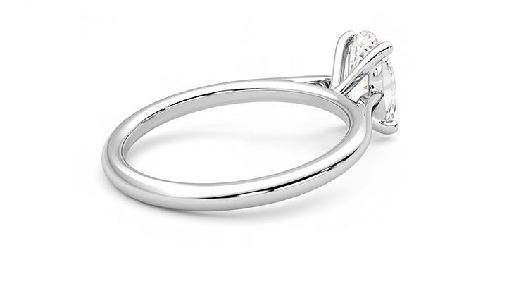 Taylor & Hart Hope Oval Engagement Ring 360 degree image 12