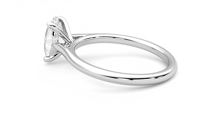 Taylor & Hart Hope Oval Engagement Ring 360 degree image 19