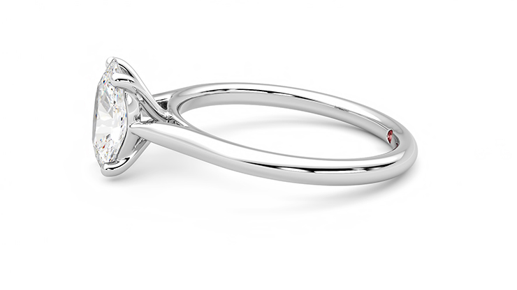 Taylor & Hart Hope Oval Engagement Ring 360 degree image 21