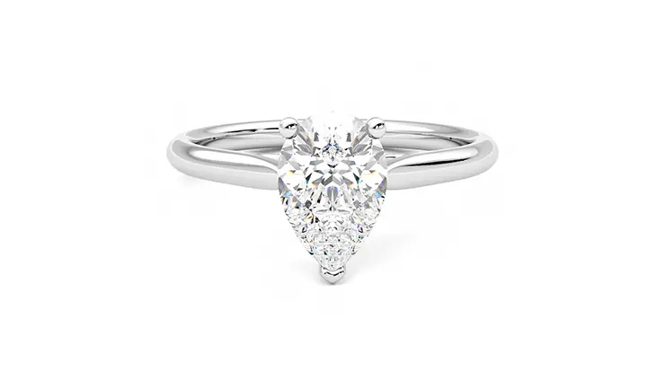 Taylor & Hart Hope Pear Engagement Ring 360 detail 01