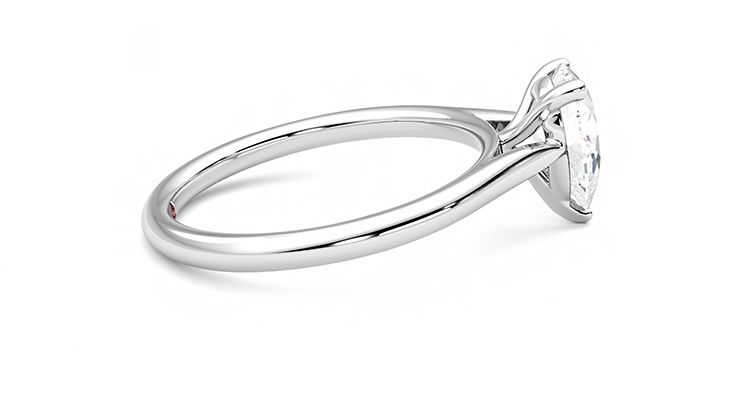 Taylor & Hart Hope Pear Engagement Ring 360 degree image 10