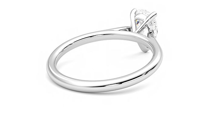 Taylor & Hart Hope Pear Engagement Ring 360 degree image 13
