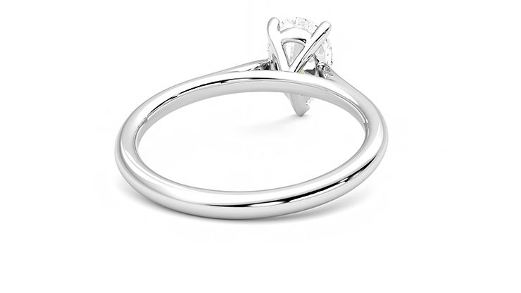 Taylor & Hart Hope Pear Engagement Ring 360 degree image 14