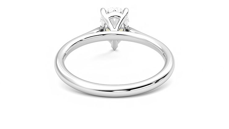 Taylor & Hart Hope Pear Engagement Ring 360 degree image 15