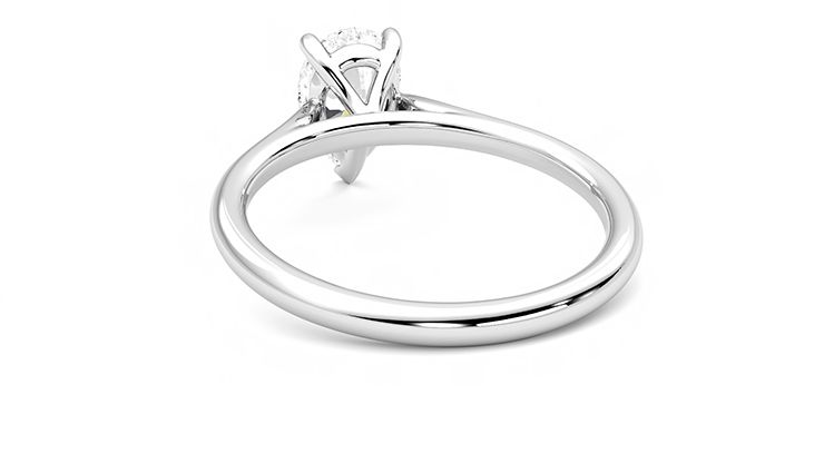 Taylor & Hart Hope Pear Engagement Ring 360 degree image 16