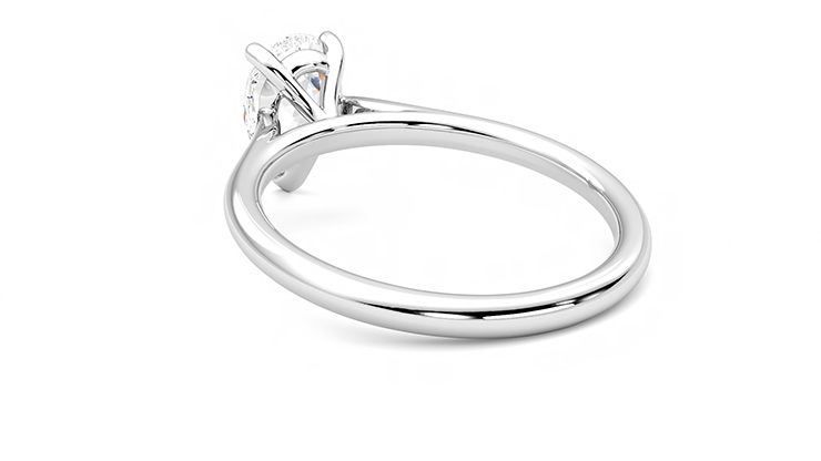Taylor & Hart Hope Pear Engagement Ring 360 degree image 17