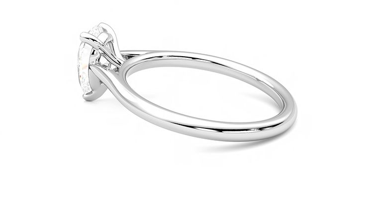 Taylor & Hart Hope Pear Engagement Ring 360 degree image 19