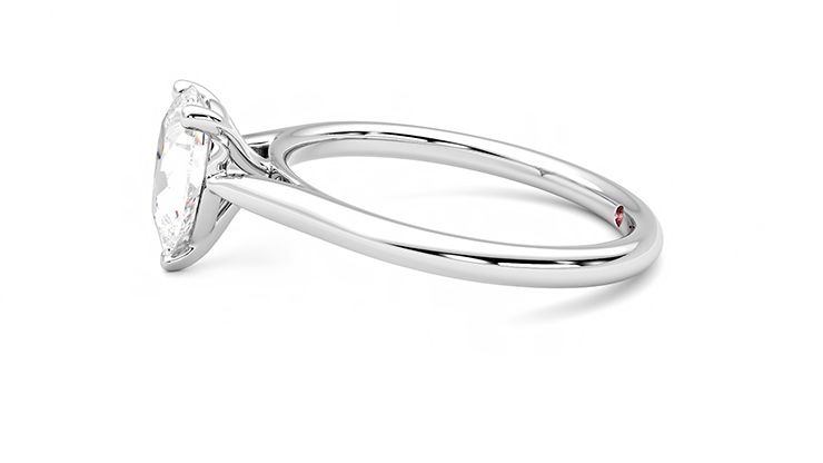 Taylor & Hart Hope Pear Engagement Ring 360 degree image 21