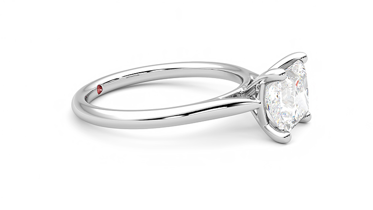 Taylor & Hart Hope Princess Engagement Ring 360 degree image 8