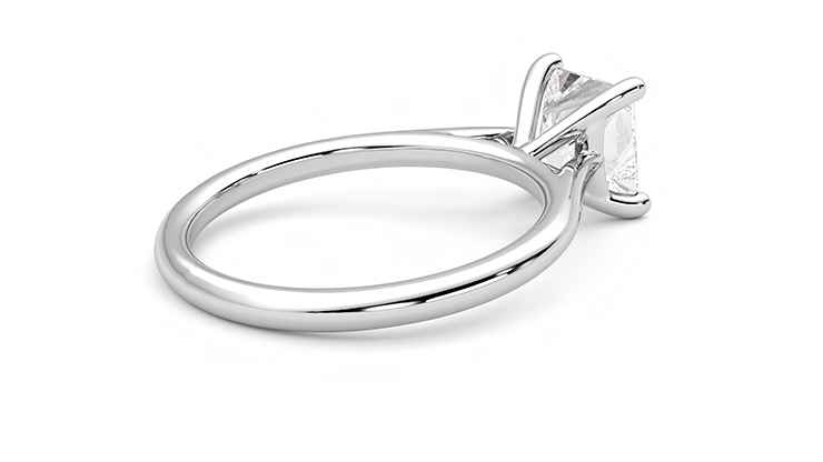 Taylor & Hart Hope Princess Engagement Ring 360 degree image 12