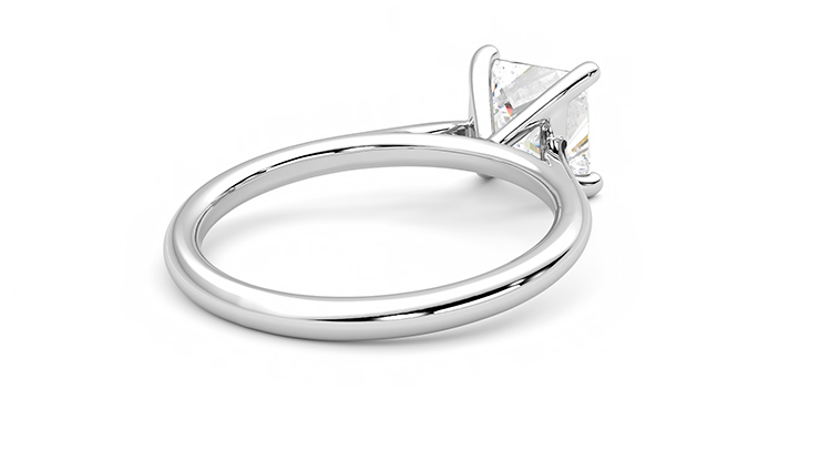 Taylor & Hart Hope Princess Engagement Ring 360 degree image 13