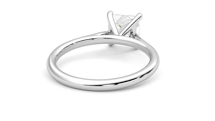 Taylor & Hart Hope Princess Engagement Ring 360 degree image 14