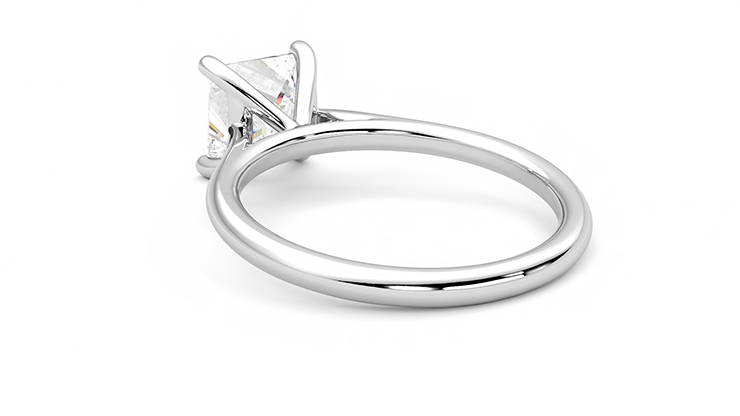 Taylor & Hart Hope Princess Engagement Ring 360 degree image 17