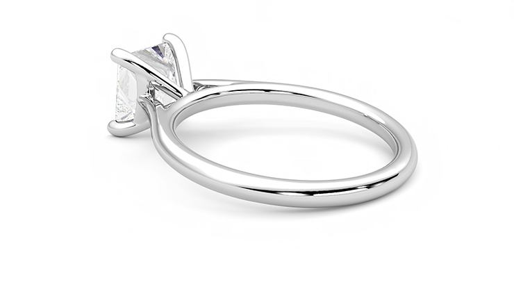 Taylor & Hart Hope Princess Engagement Ring 360 degree image 18