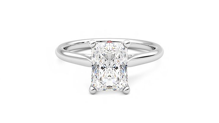 Taylor & Hart Hope Radiant Engagement Ring 360 degree image 0