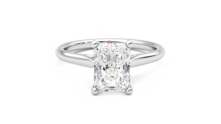 Taylor & Hart Hope Radiant Engagement Ring 360 degree image 1