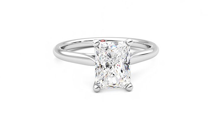 Taylor & Hart Hope Radiant Engagement Ring 360 degree image 2