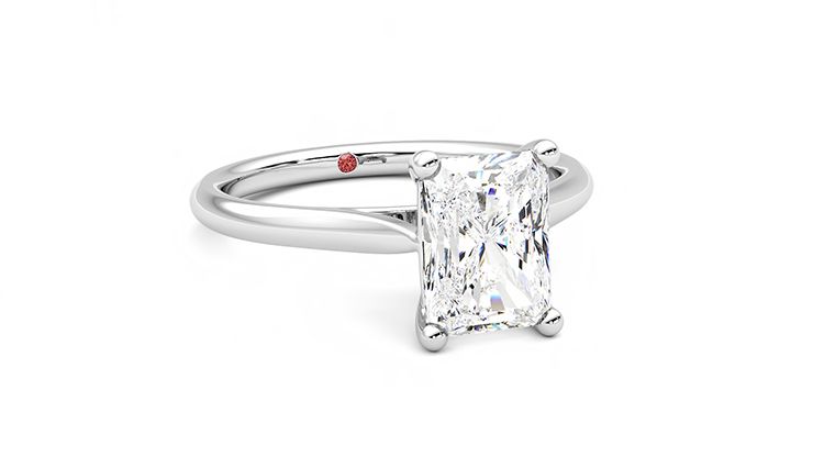 Taylor & Hart Hope Radiant Engagement Ring 360 degree image 4