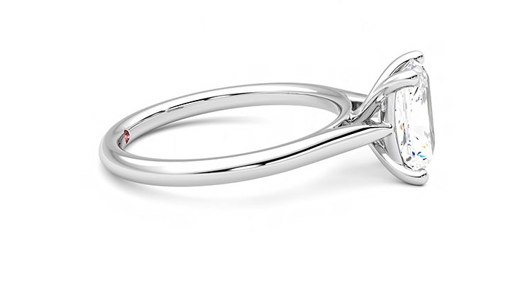 Taylor & Hart Hope Radiant Engagement Ring 360 degree image 9