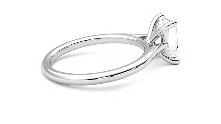 Taylor & Hart Hope Radiant Engagement Ring 360 degree image 11