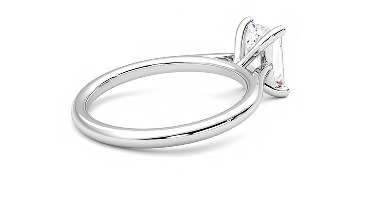 Taylor & Hart Hope Radiant Engagement Ring 360 degree image 12