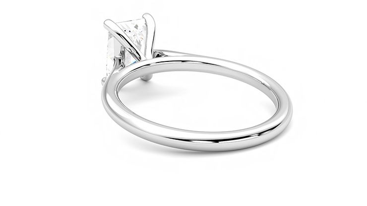 Taylor & Hart Hope Radiant Engagement Ring 360 degree image 17