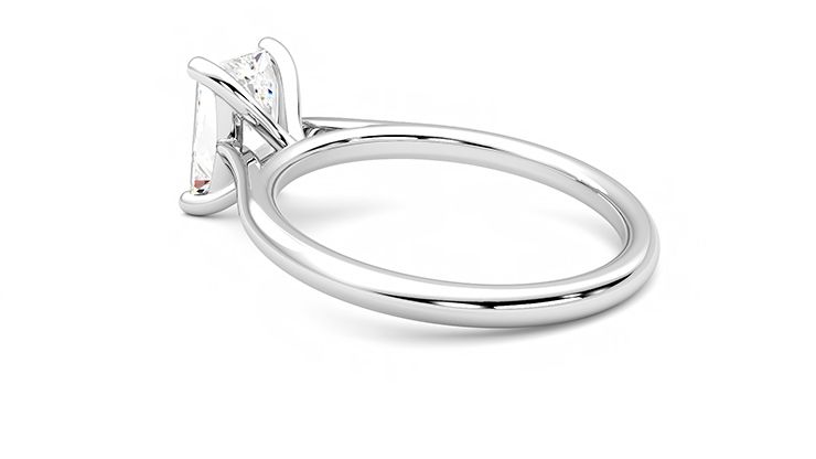 Taylor & Hart Hope Radiant Engagement Ring 360 degree image 18