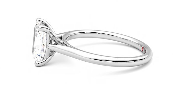 Taylor & Hart Hope Radiant Engagement Ring 360 degree image 21