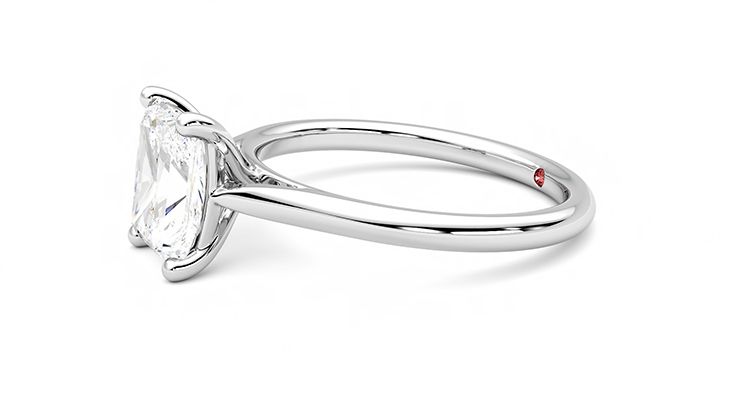 Taylor & Hart Hope Radiant Engagement Ring 360 degree image 22