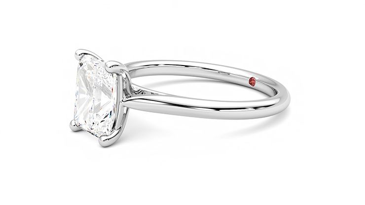 Taylor & Hart Hope Radiant Engagement Ring 360 degree image 23