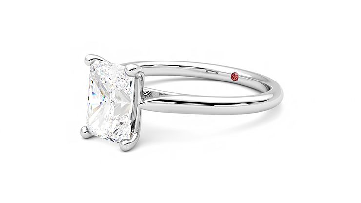 Taylor & Hart Hope Radiant Engagement Ring 360 degree image 24