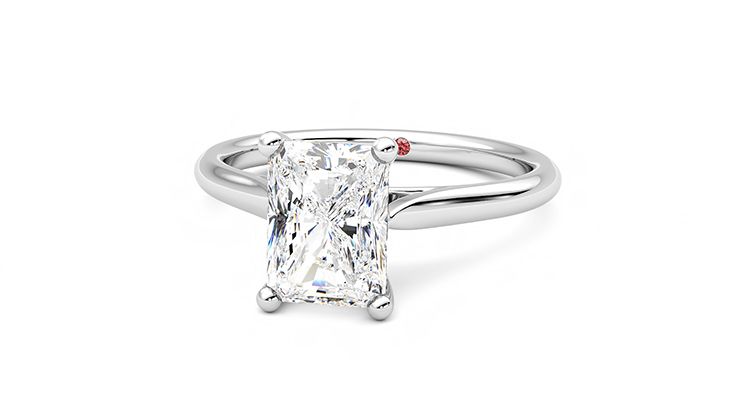 Taylor & Hart Hope Radiant Engagement Ring 360 degree image 27