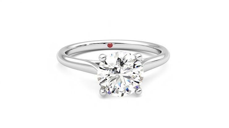 Taylor & Hart Hope Round Engagement Ring 360 degree image 2